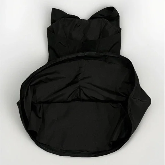 IEENA MAC DUGGAL Black Strapless Oversized Bow Fit & Flare Mini Dress Size 6 - Picture 7 of 8